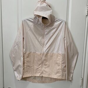 Under Armour Women's Light Pink Hooded Windbreaker Jacket